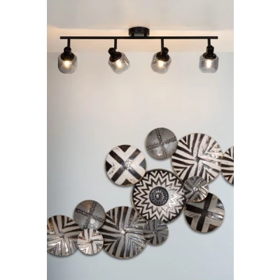 lafabryka.pl Lampa sufitowa black 4xE14 spot BJORN 77979/04/30 Lucide
